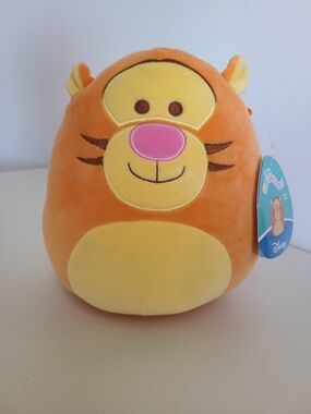 Squishmallows Disney Tigger Plush Toy - Orange Yellow Soft Stuffed Animal 8" NWT
